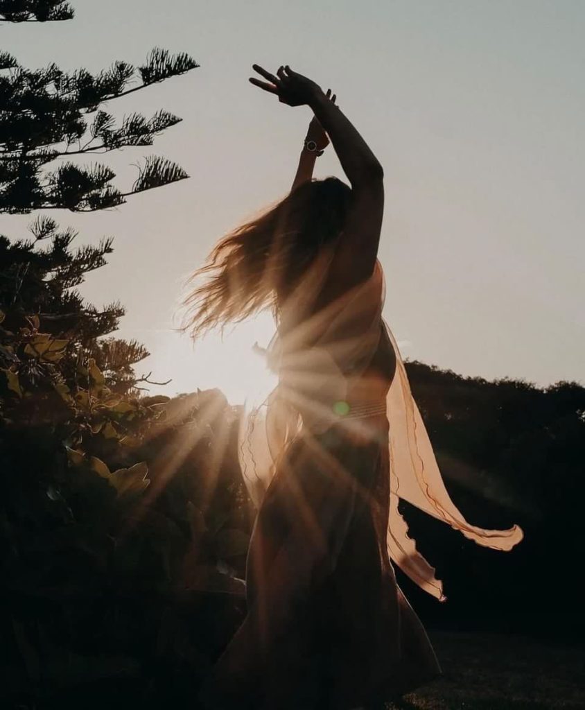 Silueta a la luz del sol